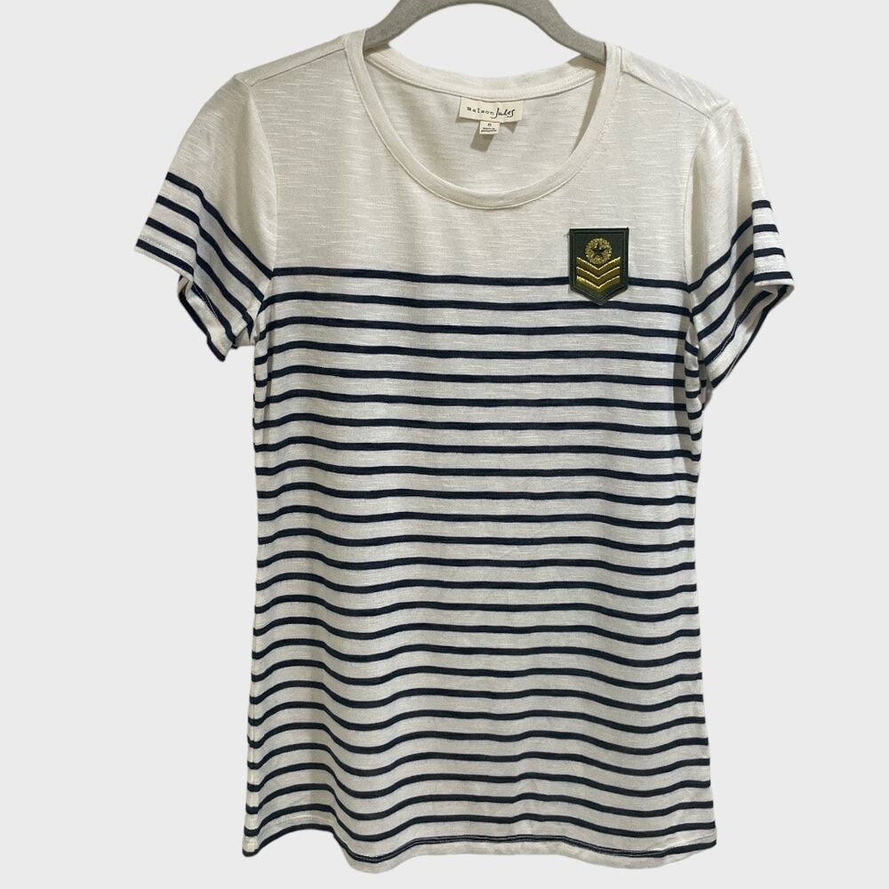 Maison Jules Striped Patch Top - Picture 4 of 9